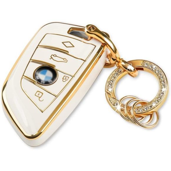 NEW Bling BMW Key Fob Cover Key Chain - Picture 1 of 5